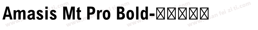 Amasis Mt Pro Bold字体转换